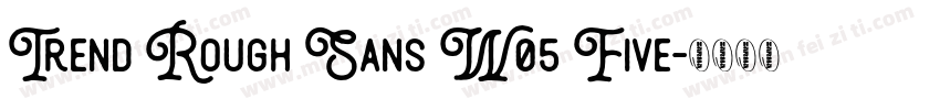 Trend Rough Sans W05 Five字体转换